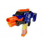 Puška na batérie s penovými nábojmi - modro-oranžová